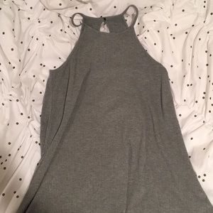 Grey Halter Dress